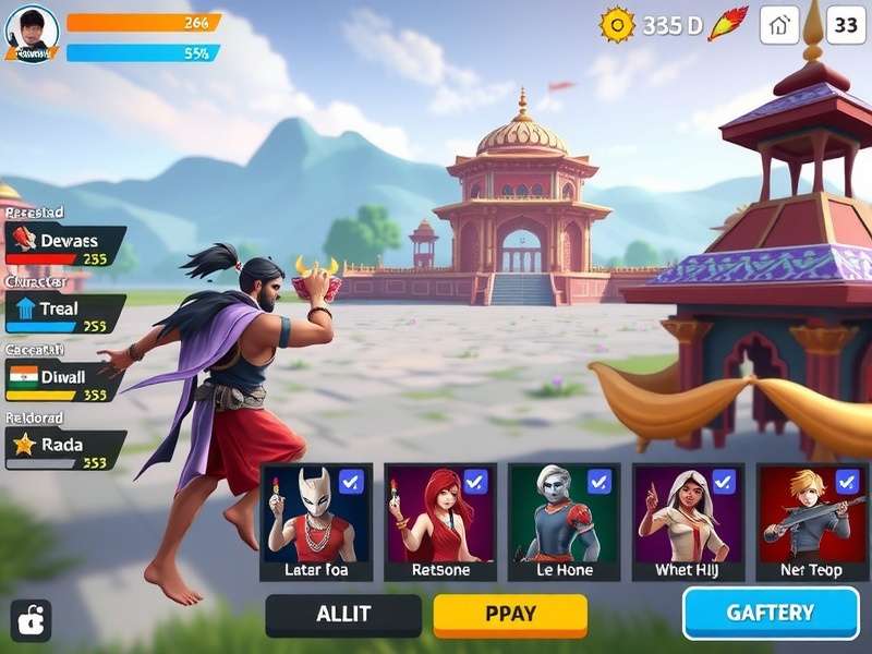 Colorful Combat Indian festival event showcasing Diwali themed content